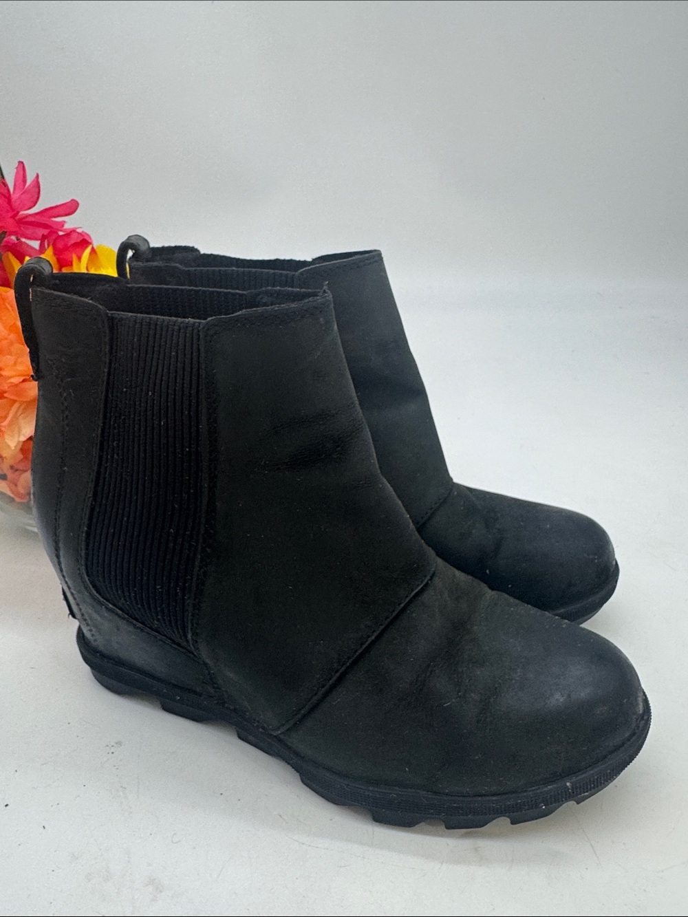 Sorel Black Chelsea-Style Ankle Boots for Women
